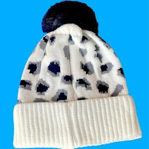 Virginia Wolf Leopard Print Beanie
